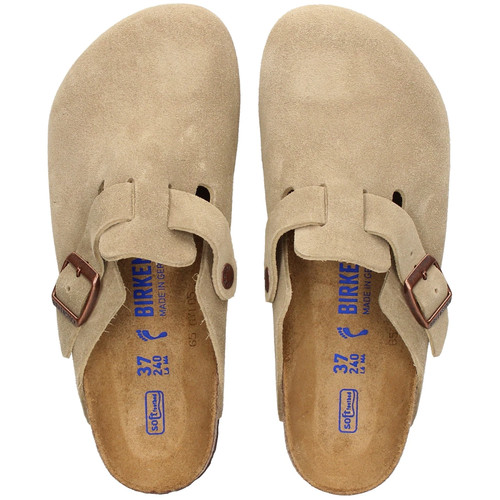 Birkenstock boston taupe suede - birkenstock,