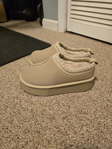 Women beige suede slip - women's, on