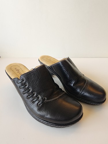 Softspots lenora black leather - black,